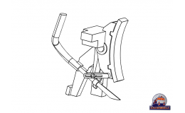 Piasecznica z hamulcem lewa 1 - szara