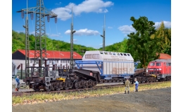 Wagon specjalny Uaais 819 z kontenerem Castor